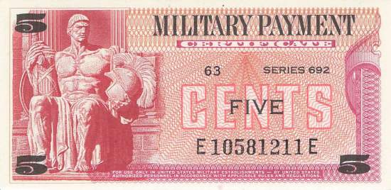 USA MPC Series 692 p.M91 5 Cents 1970 UNC